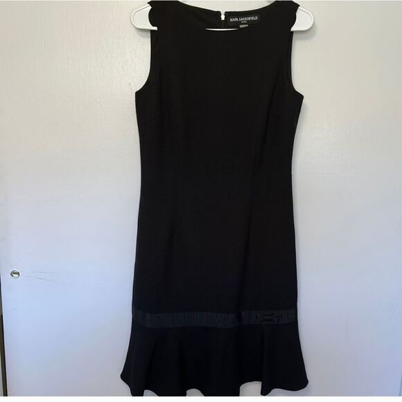 Karl Lagerfeld Black Mini Dress - Picture 1 of 8